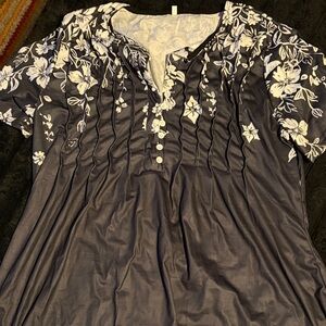 Floral Button-Down Women's Top